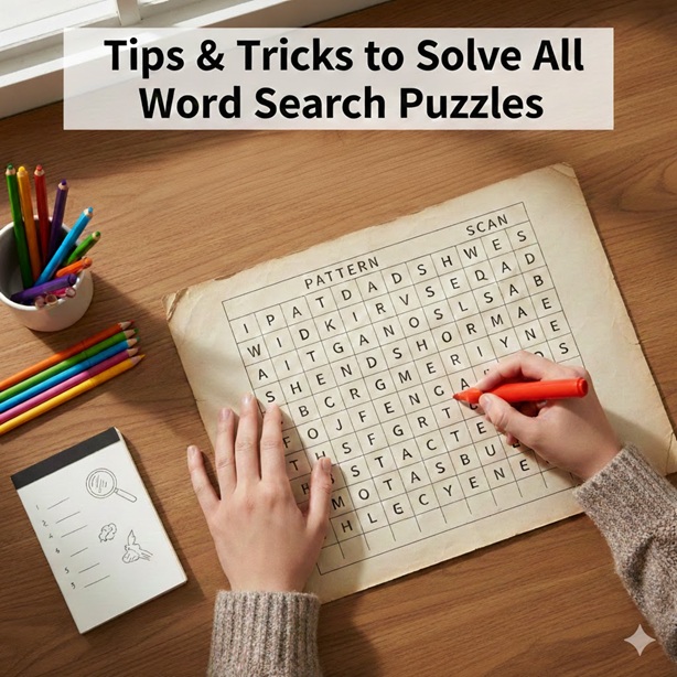 Tips & Tricks to Solve All Word Search Puzzles